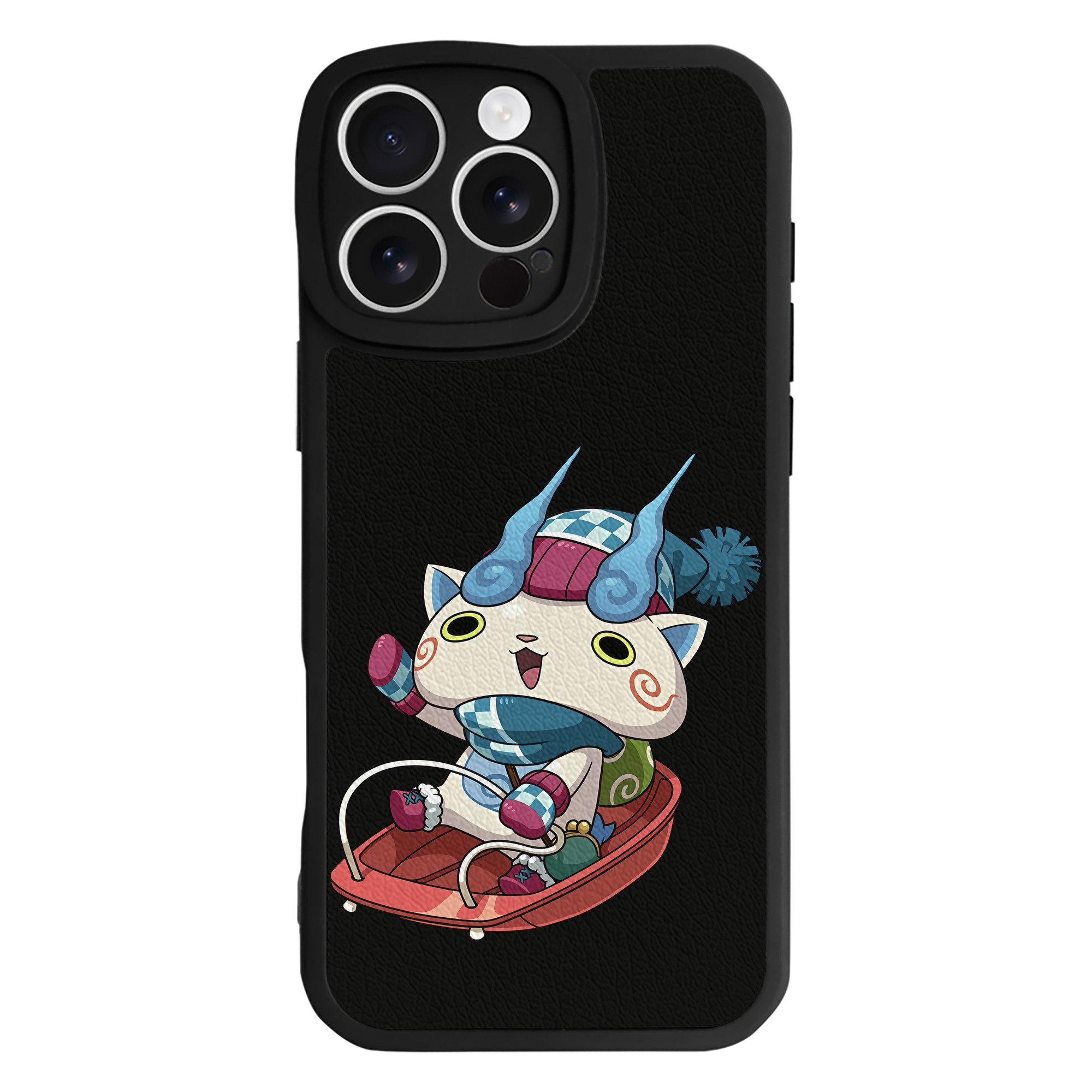 （画像用） 妖怪ウォッチ Yo-kai Watch 【iPhone 16シリーズ対応】シリコンスマホケース（レザー調） 材質：シリコン